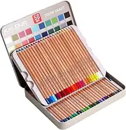 [KALOUR] Pro Pastel Chalk Colored Pencils,Set of 50 Colors,Color Charcoal Pencils for Drawing Sketching Coloring Shading,Art Supplies for Adults Artists