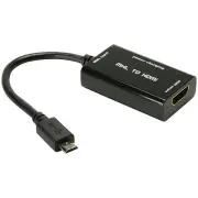 MHL Adapter USB Micro B to HDMI with Power/Charging Input