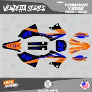 Graphics Decal Kit for YAMAHA 2-stroke YZ125X (2023) Vendetta Series - Orange