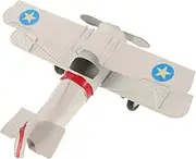 Vintage Iron Airplane Model Ornament Retro Decorative Plane for Home Office Cafe Bar Unique Lightweight Design Boys