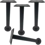 Pack of 4 Metal Furniture Legs,Stainless Steel DIY Sofa Legs,TV Cabinet Legs,Kitchen Feet,Locker Legs,Sideboard Leg,Bedside Table Leg,Height Adjustable,Protect The Floor,Non-Slip(b