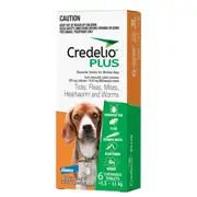 Credelio Plus Chewable Tablets For Medium Dogs 5.5-11kg 6pk