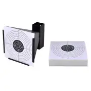 14cm Funnel Target Holder Pellet Trap with 100 Paper Shooting Targets