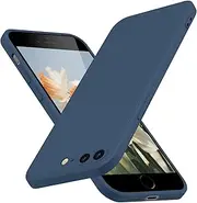 JUNAUTTB for iPhone 8 Plus Case/iPhone 7 Plus Case Liquid Silicone,Full Body Protective,Soft Shockproof Anti Scratch Case for iPhone 8 Plus Phone case Slim Fit 5.5in Blue JUS01-48