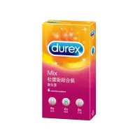 在飛比找蝦皮商城優惠-durex杜蕾斯 綜合裝衛生套(螺紋+凸點+超薄各2入) 1