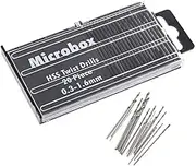 Yakamoz 20Pcs 0.3-1.6mm Shank Mini Micro Drill Bit Set Twist Drill DIY Kit Rotary Hand Tools