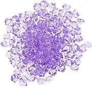 TOPPERFUN DIY Crushed Ice Blocks Simulated Crystal Rocks 500pcs Fake Ice Cubes for Table Decor and Photo Props