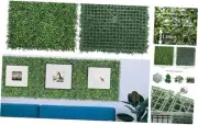 Artificial Grass Wall Panels,20"x 20"(6Pcs) Faux Boxwood Panels for Interior