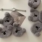 Plush Round Mirror Cartoon Koala Cosmetic Mirror High Quality Makeup Mirror
