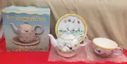 New WestWood By Eileen Rosenfeld 3 Pz Set Easter 16oz Teapot 10oz Cup 6¾Saucer