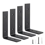 Shelf Brackets Heavy Duty 5mm Thick L Brackets for Shelves Floating Shelf Bra...