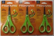 Fiskars 154110-1006 5" Duck Edition Detail Pattern Scissors Non Stick Blade 3pcs