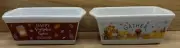 Lot Of 2 Royal Norfolk Mini Loaf Pans Gather Pumpkin Spice 5” Ceramic