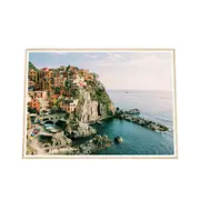 Galrie Stunning Manarola Cinque Terre Italy Fine Art Print, Wood Frame, A1 60 x 84cm (23 x 33inch)