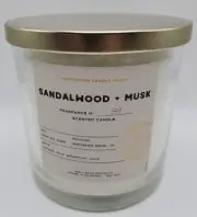 LEOBEN CO Sandalwood & Musk 24 oz 3 Wick No. 349 Vegan Soy Wax Blend Candle