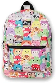 Bioworld Squishmallows Characters Back To School Backpack, fits A4 with internal padded laptop/tablet pouch, Multi Colour, One Size