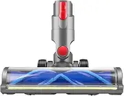 Main Brush Accessories,Compatible for Dyson V10 Slim V12 Slim, Hardwood Floor Carpets Attachment with LED Light V Shape Turbo Bristle Brush Cleaner Head.