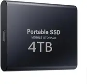 Jewelry Storage External Hard Drives Type-c USB 3.1 SSD Portable Flash Memory 4TB SSD Hard Drive Portable SSD External SSD Hard Drive for Laptop Desktop