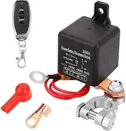 Remote Battery Disconnect Switch 12V 200A Battery Cut Off Switch Relay Anti-Theft Remote Control Kill Switch Fit for Car Boat RV Van(B)