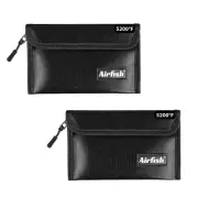 Fireproof Money Bag, 5 x 8 inches Fireproof Wallet, Waterproof Cash Bag with ...