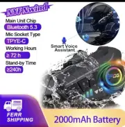 Bluetooth 5.3 Motorcycle Helmet Headset Wireless Call Motorbike Headphone UK