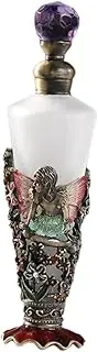 Vintage Glass Perfume Bottles Fancy Portable Retro Angel Decor Glass Travel Bottle Refillable for Women Girls Souvenir, Style C