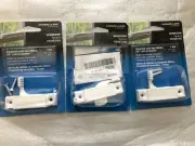 3-pc-Prime Line Window Composite Sash Lock 3/8" Latch Projection White F2666(c1)