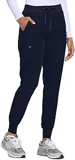 [COZYFIT] Womens Scrub Pants - Soft Stretch Yoga Style with 5 Pockets, Slim Fit Jogger Scrubs Pants for Women