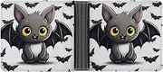 [QSKDLAC] Leather Wallet Slim Durable Credit Card Holder Personalized Cute Bat Printing Wallet For Men & Women Perfect For Work Travel, style, One size, Foldable Pu Wallet, Style, One size, Foldable Pu