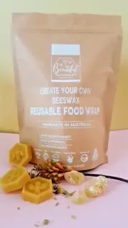 Beeswax Wraps Kit - DIY Beeswax Food Wraps - No need to grate!! 100gram