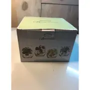 Portmeirion Stemless Wine Glasses Botanic Garden Sunflower Hydrangea Poppy New