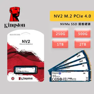 Kingston 金士頓 NV2 250G 500G 1TB 2TB Gen4 PCIe 4.0 M.2 SSD固態硬碟