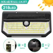 218 LED Solar Motion Sensor Light Outdoor Garden Security Garden Wall Flood Lamp
