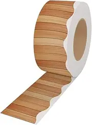ROMISBABA Classroom Home Bulletin Board Borders Decor Wood Grain Border Stickers
