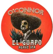 O'Connor Brewing Co El Guapo Agave IPA Beer Coaster Norfolk VA