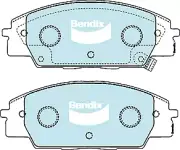 Bendix General CT Front Brake Pad Set for Honda Civic FK, FN, FN2 K20Z4 Petrol 2 (for: Honda Civic)