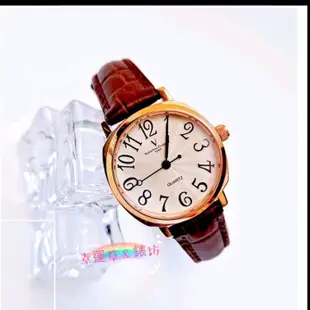 (現貨)Valentino coupeau范倫鐵諾 女錶 超薄小錶面 簡約時尚 石英錶 防水 數字時尚腕錶 真皮咖啡錶帶