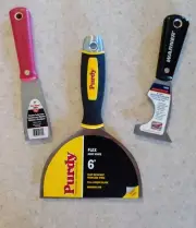 Professional Painter Knife Lot- Purdy Flex Joint, Warner Glazer, Red Devil Putty