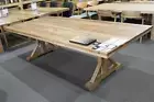 San Remo Dining Table - Solid Blackbutt Timber - X Shaped Legs - Australian Made