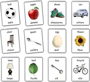 First Words Flash Cards - 48 Baby Flash Cards | Early Years Learning | Homeschooling | Multilingual Flash Cards | Flash Cards | English Bilingual Cards | Baby Toys Learning (French + English)