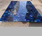 agate stone table, kitchen slab, Blue Agate coffee/kitchen/living room tabletops