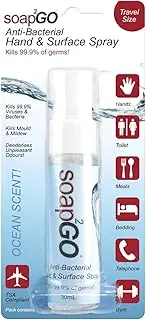 soap2GO Soap2GO Antibacterial Hand & Surface Spray 30mL, Clear 0.044999999999999998 kilograms