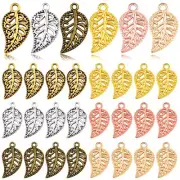 210 Pcs Leaf Charms Metal Pendants for DIY Jewelry Making Finding Supplies