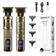 LCD Barber Shaver Electric Hair Clipper Precision Trimmer for Men Beard Shaving