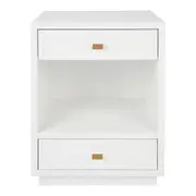 Logan Bedside Table - White