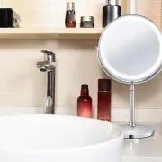 10X LED Mirror Rechargeable Make Up Mirror with 3 Colors, Brightness4242