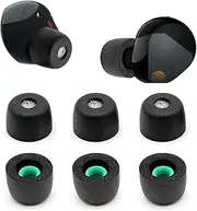 Memory Foam Ear Buds for Sony WF-1000XM5, Ear Plugs Replacement Sony Ear Piece Foam Tips for WF-1000XM5 WF-1000XM4 Fit Charging Case (Matte Surface, 3 Pairs, M)