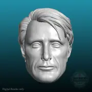 Mads Mikkelsen v2 actor Galen Erso Hannibal custom head for action figures