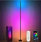 RGB LED Corner Floor Lamp 16 Million Colors 68 Scene Music Sync for Living Rooms