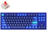 Keychron Q3 TKL RGB Gateron G Pro Red Fully Assembled Hot-Swappable QMK Custom Mechanical Keyboard Navy Blue